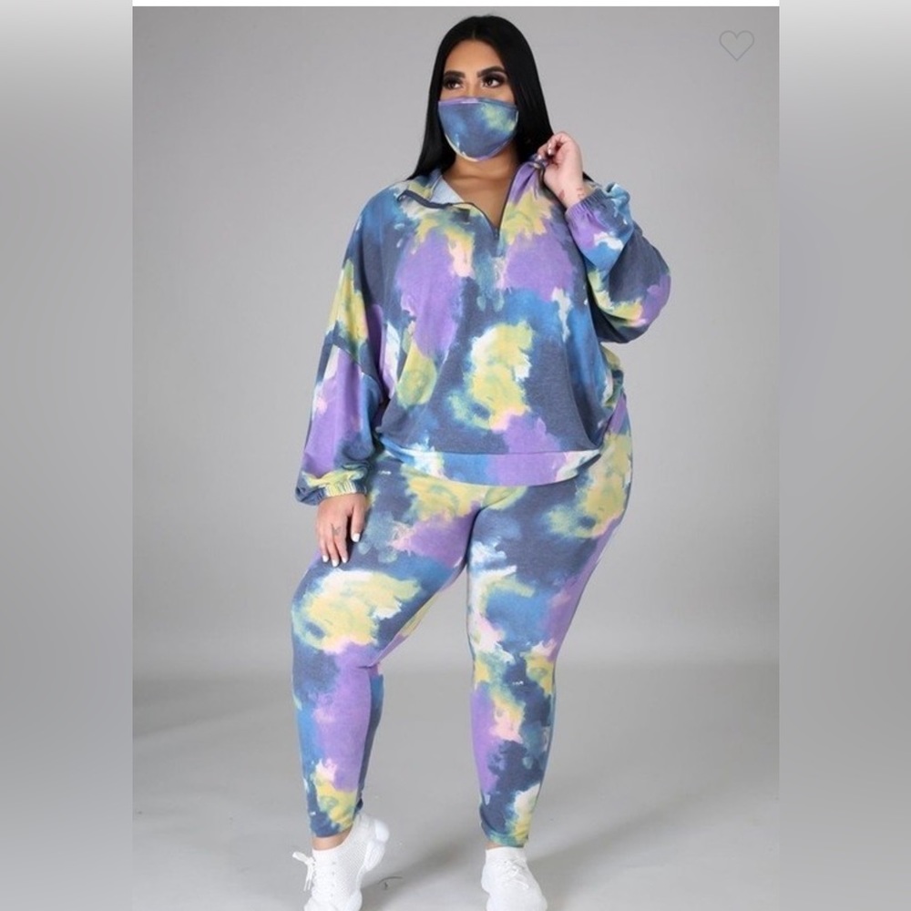 Two Piece Multi Colored Set - Picture 2 of 4